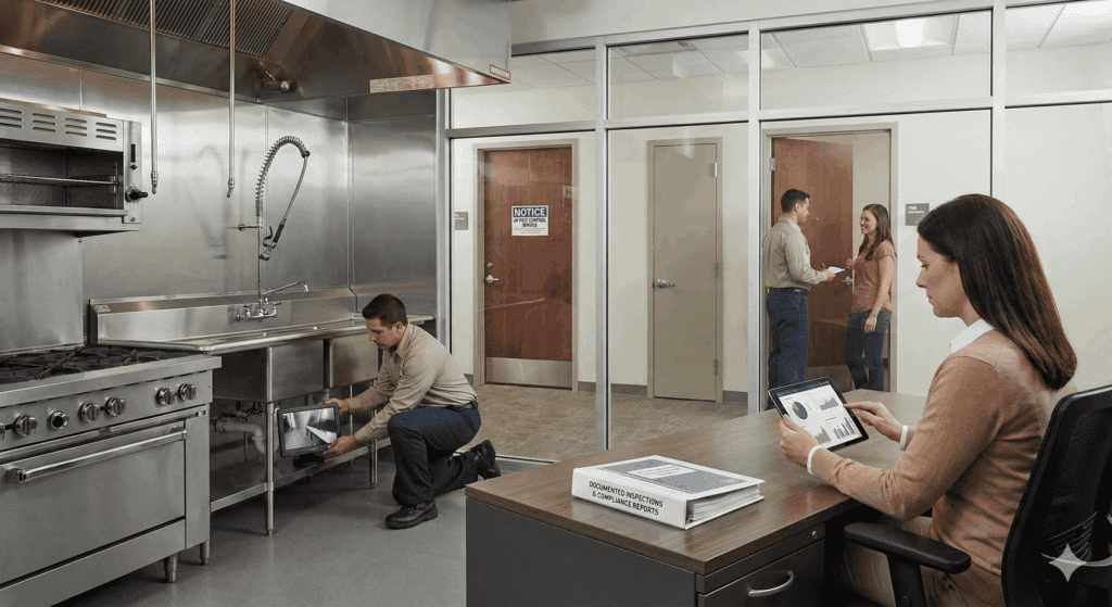 image of office doing a pest control | Progressive Pest Management