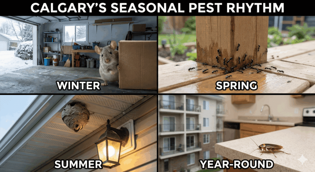 image of pest in every season | Progressive Pest Management